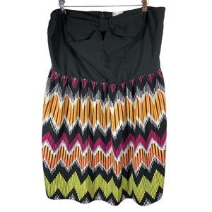 Womens' Wet Seal + Strapless Mini Dress